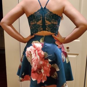 Floral homecoming style dress